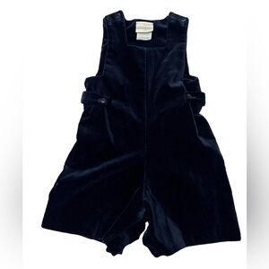 Smocked Navy Blue Velvet Shorts
Jumper Romper